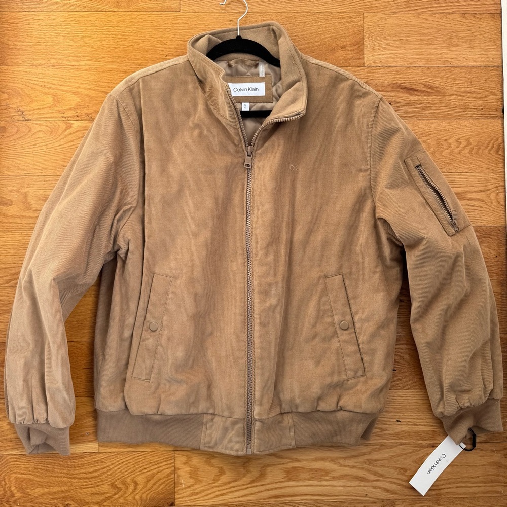 Men’s Calvin Klein Corduroy Bomber Jacket- Large